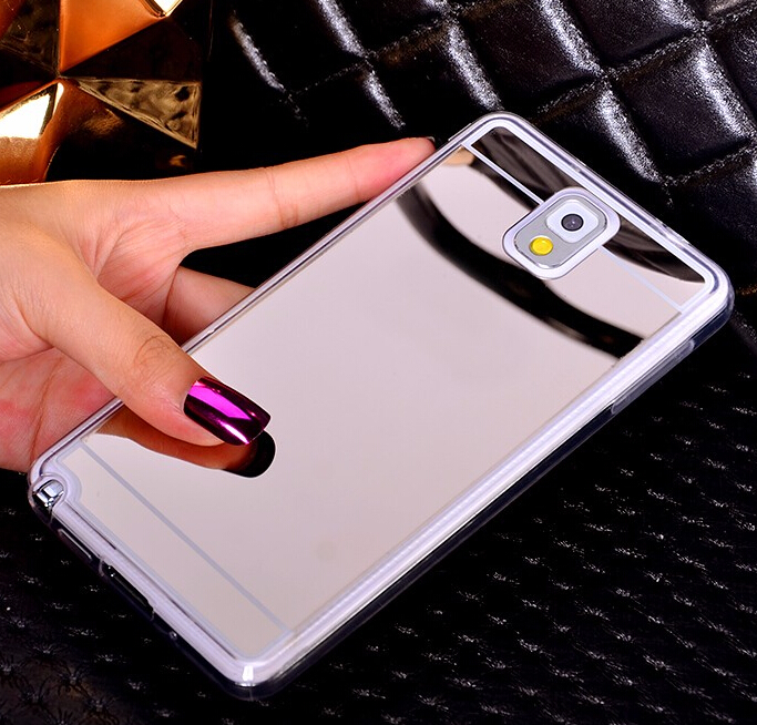 Galaxy Note 3 Soft Gel TPU Mirror back Case