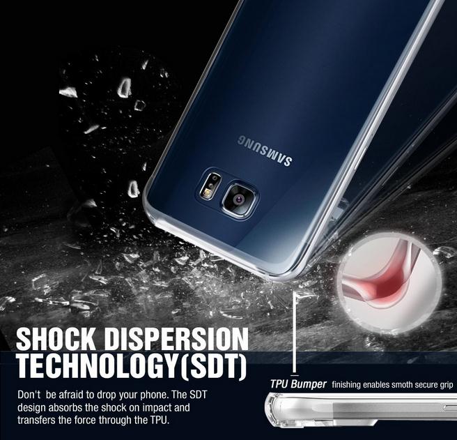 Galaxy s7 case crystal clear gel ultra thin+SP