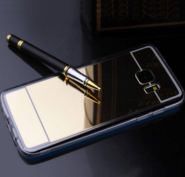 Galaxy S7 edge Soft Gel TPU Glaring Mirror Case