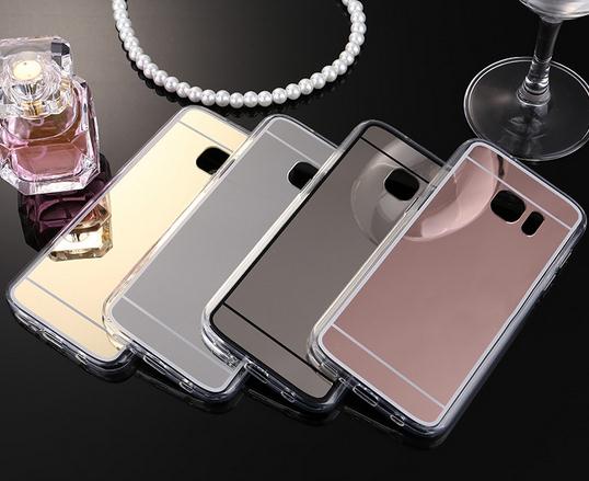 Galaxy S7 edge Soft Gel TPU Glaring Mirror Case