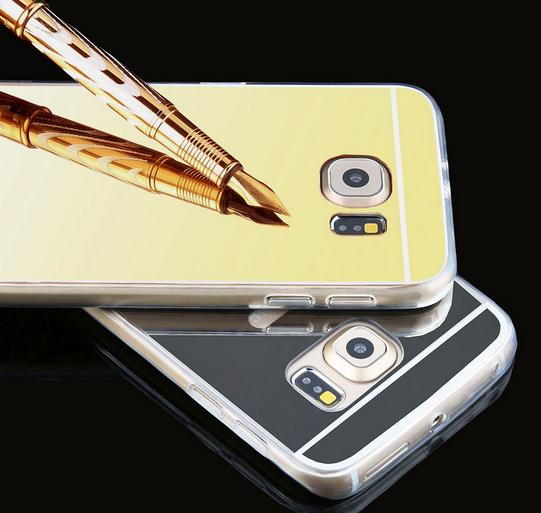 Galaxy S7 edge Soft Gel TPU Glaring Mirror Case