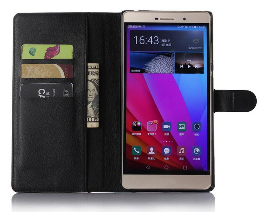 Huawei P8 MAX wallet leather case+Pen