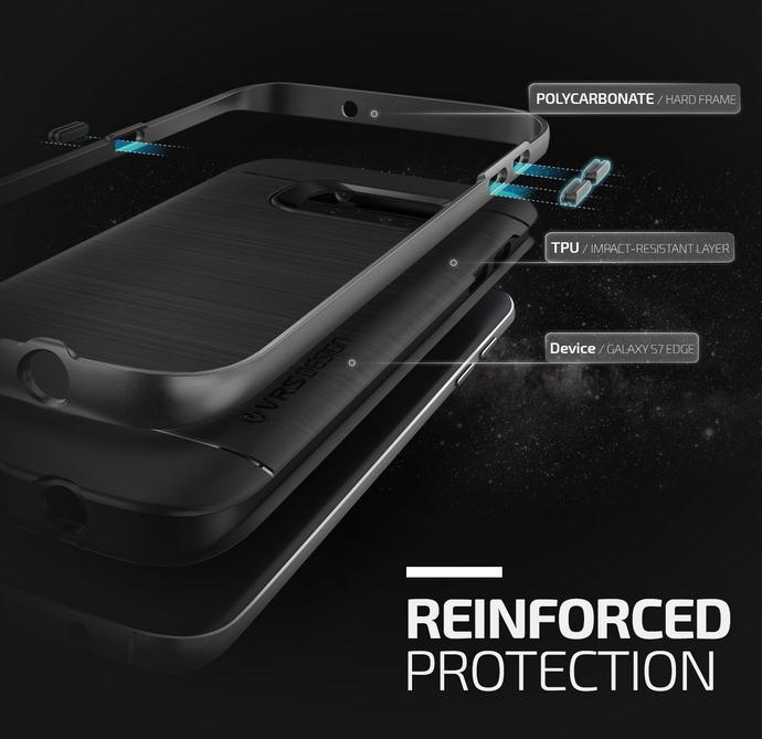 Galaxy S7 impact proof hybrid case brushed Galaxy S7 impact proof hybrid case brushed