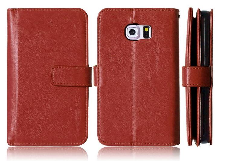 Galaxy S7 edge double wallet detachable case