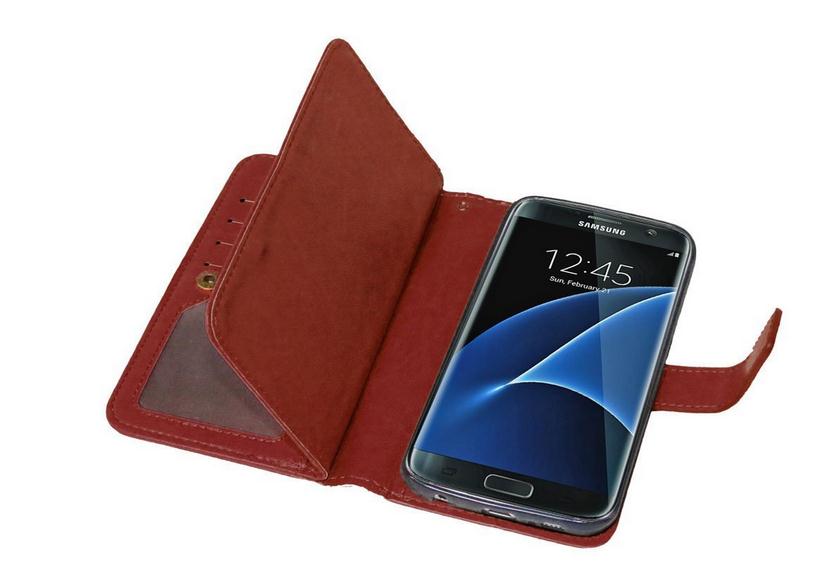 Galaxy S7 edge double wallet detachable case