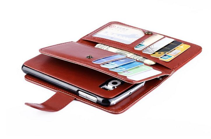 Galaxy S7 edge double wallet detachable case