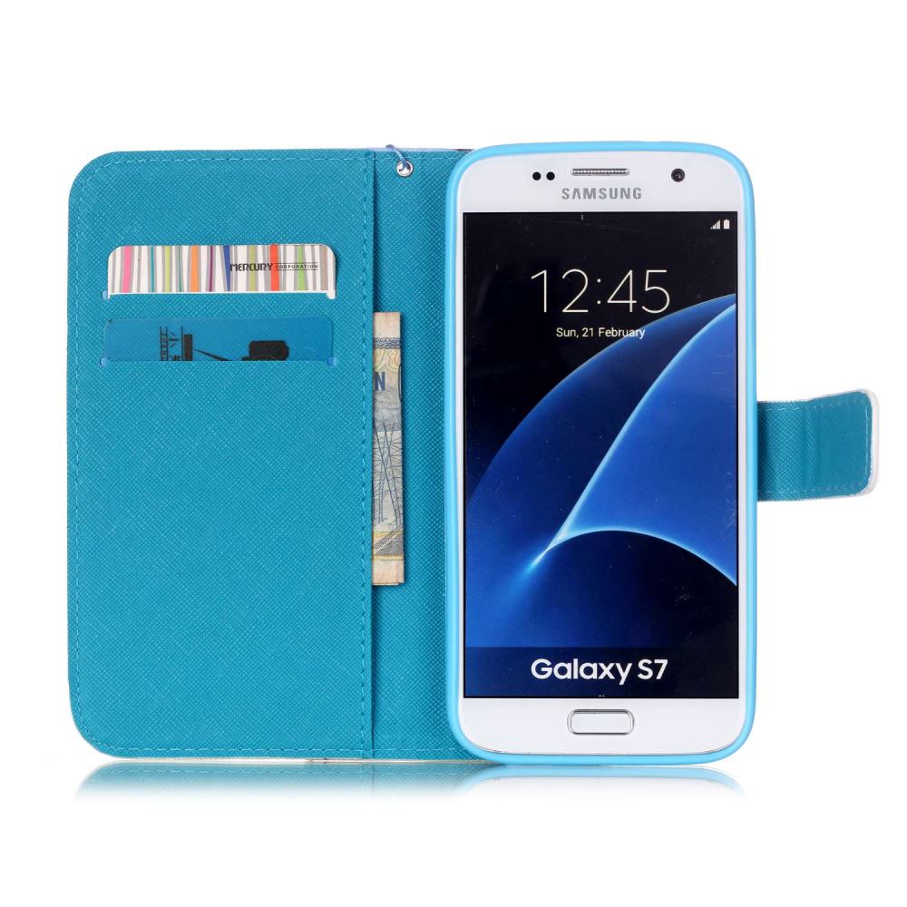 Galaxy S7 case wallet leather case printed Galaxy S7 case wallet leather case printed