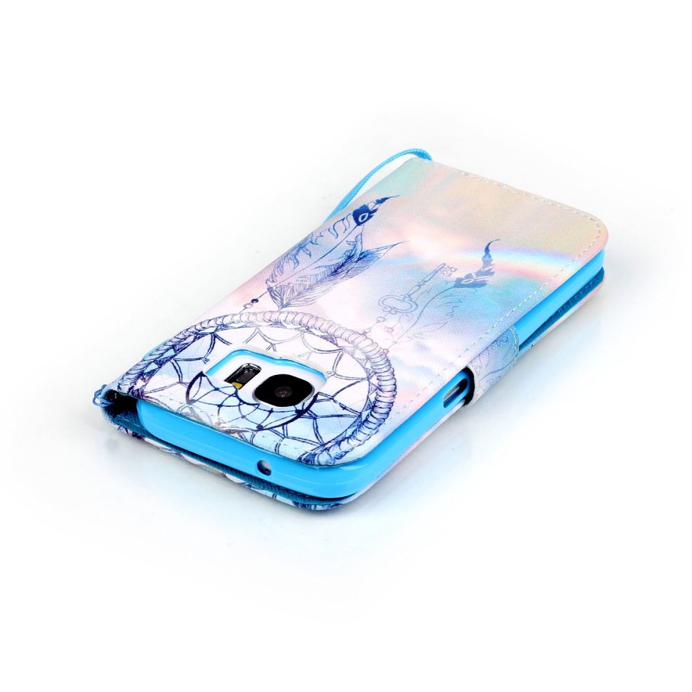 Galaxy S7 case wallet leather case printed
