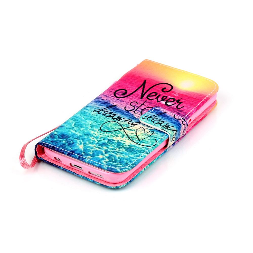 Galaxy S7 case wallet leather case printed