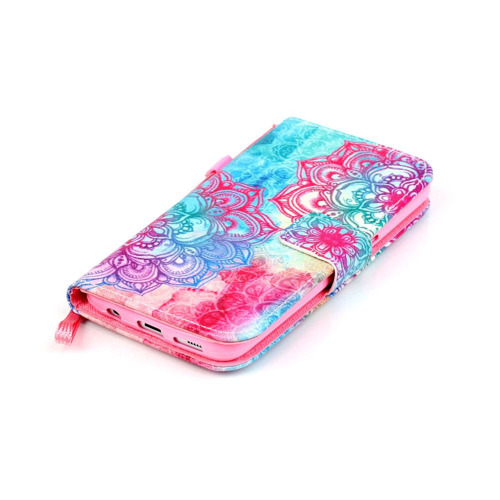 Galaxy S7 case wallet leather case printed