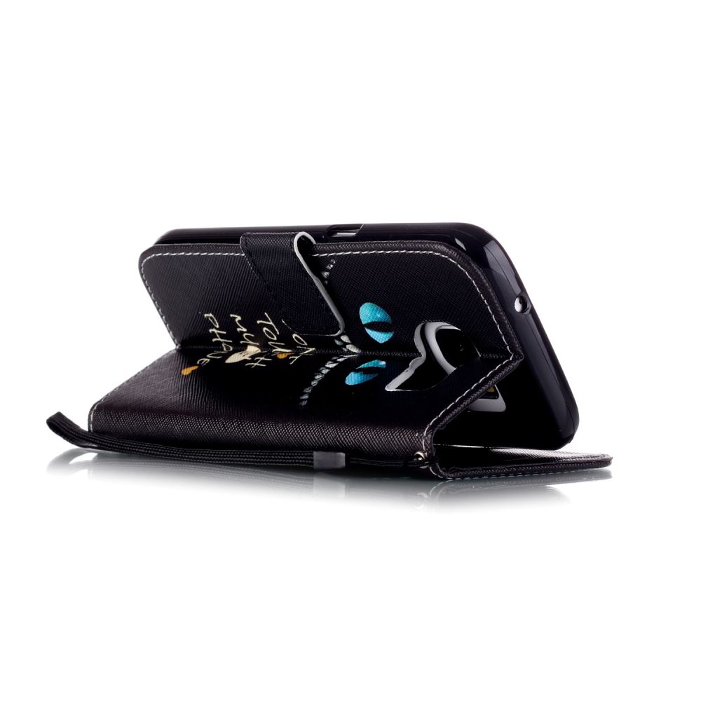 Galaxy S7 case wallet leather case printed