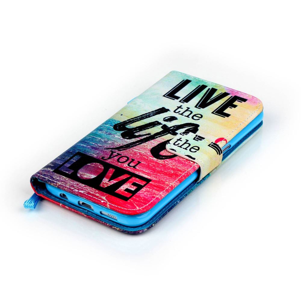 Galaxy S7 EDGE case wallet leather case printed