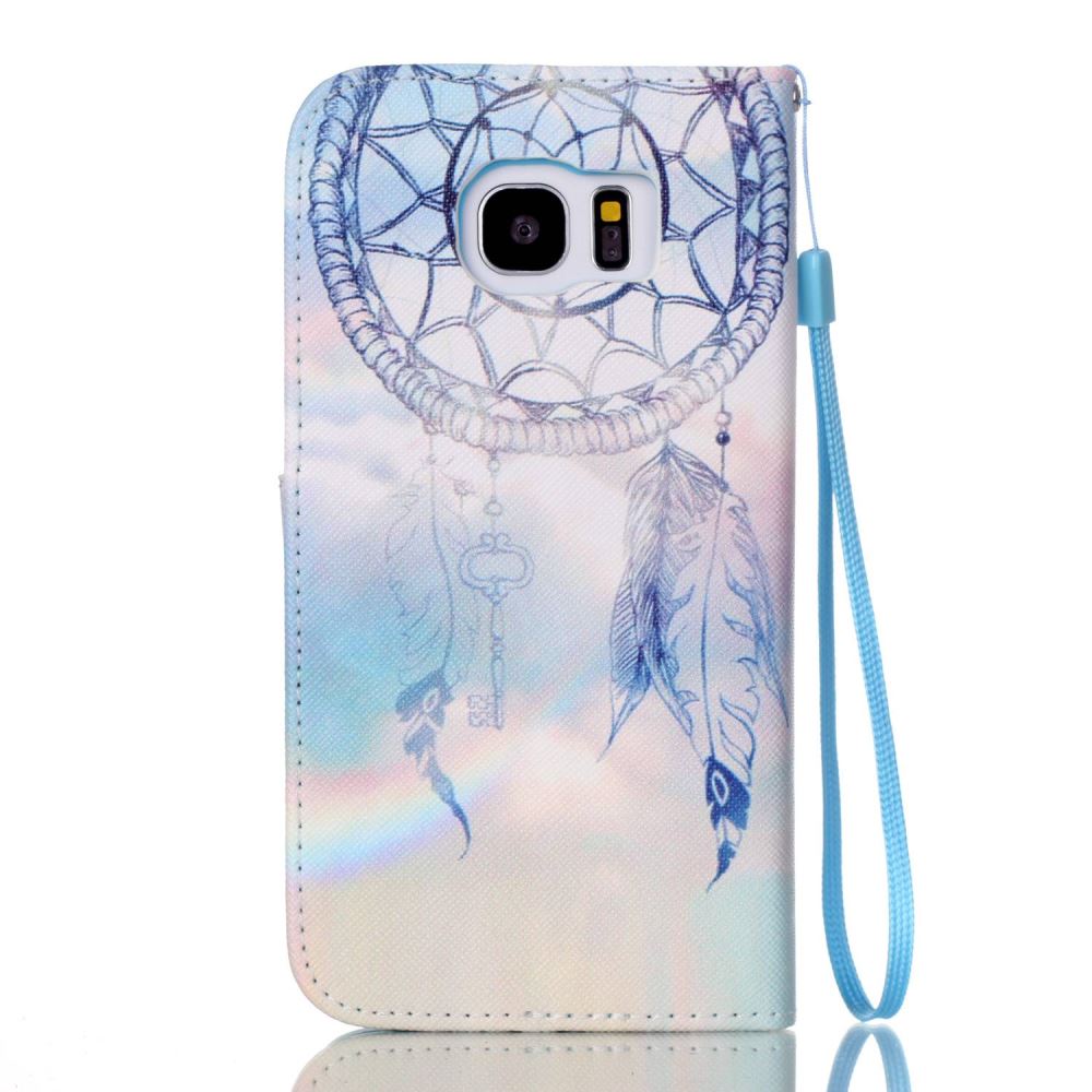 Galaxy S7 EDGE case wallet leather case printed