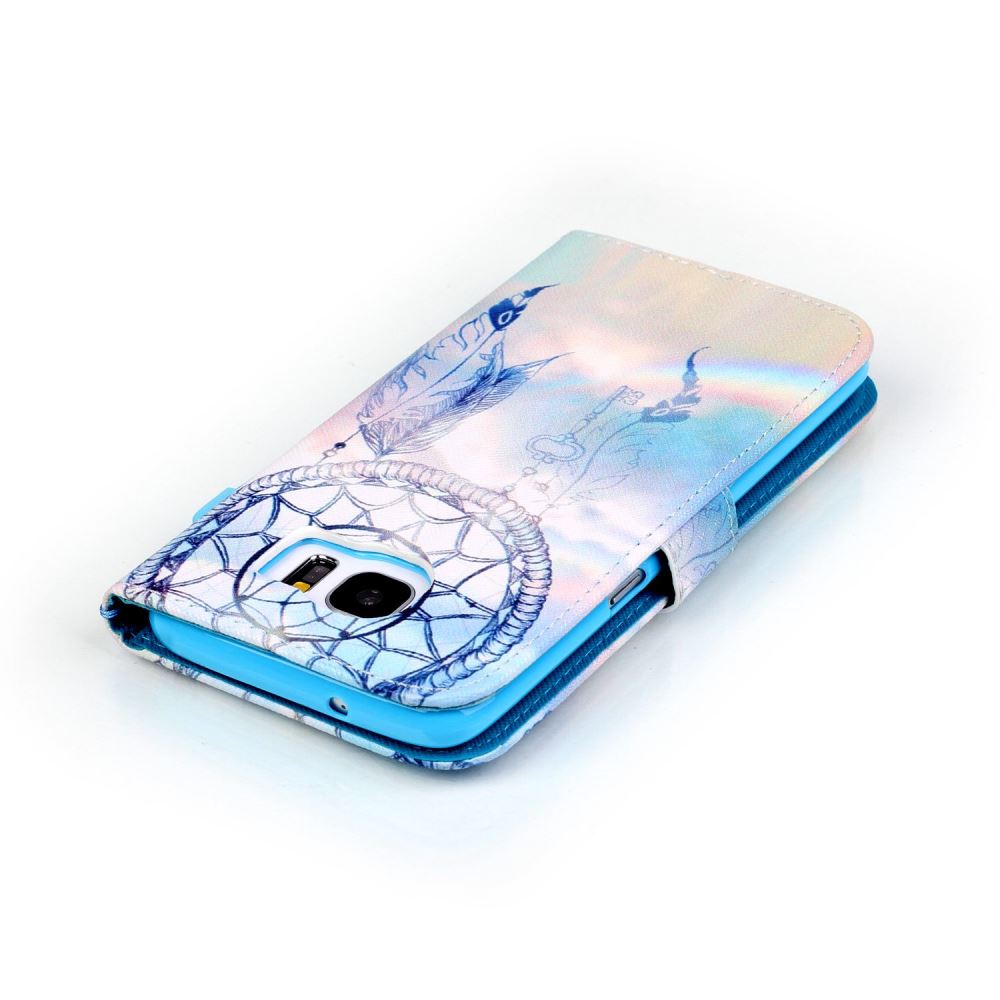 Galaxy S7 EDGE case wallet leather case printed