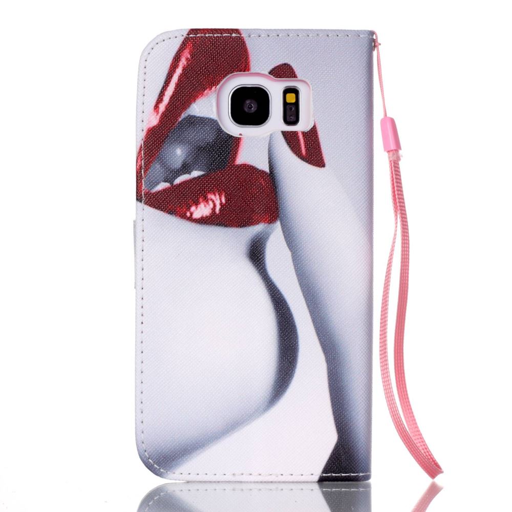 Galaxy S7 EDGE case wallet leather case printed