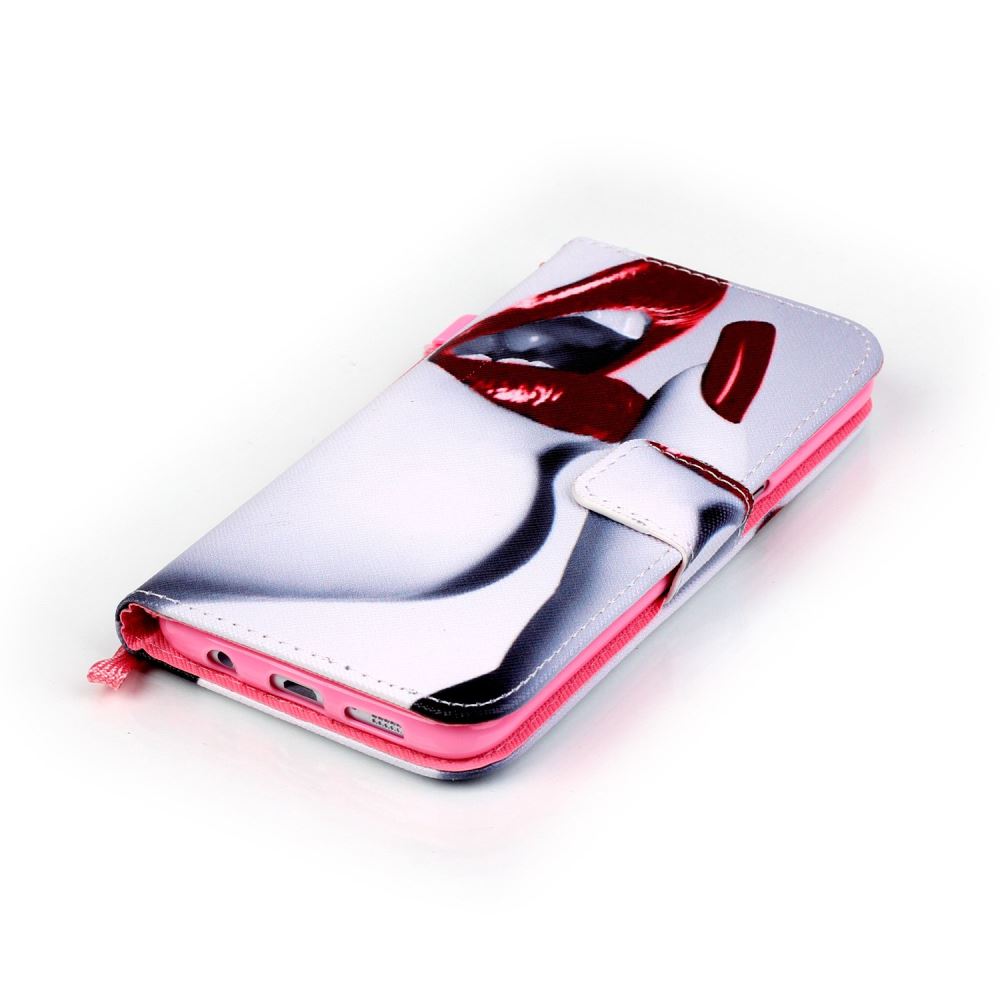 Galaxy S7 EDGE case wallet leather case printed