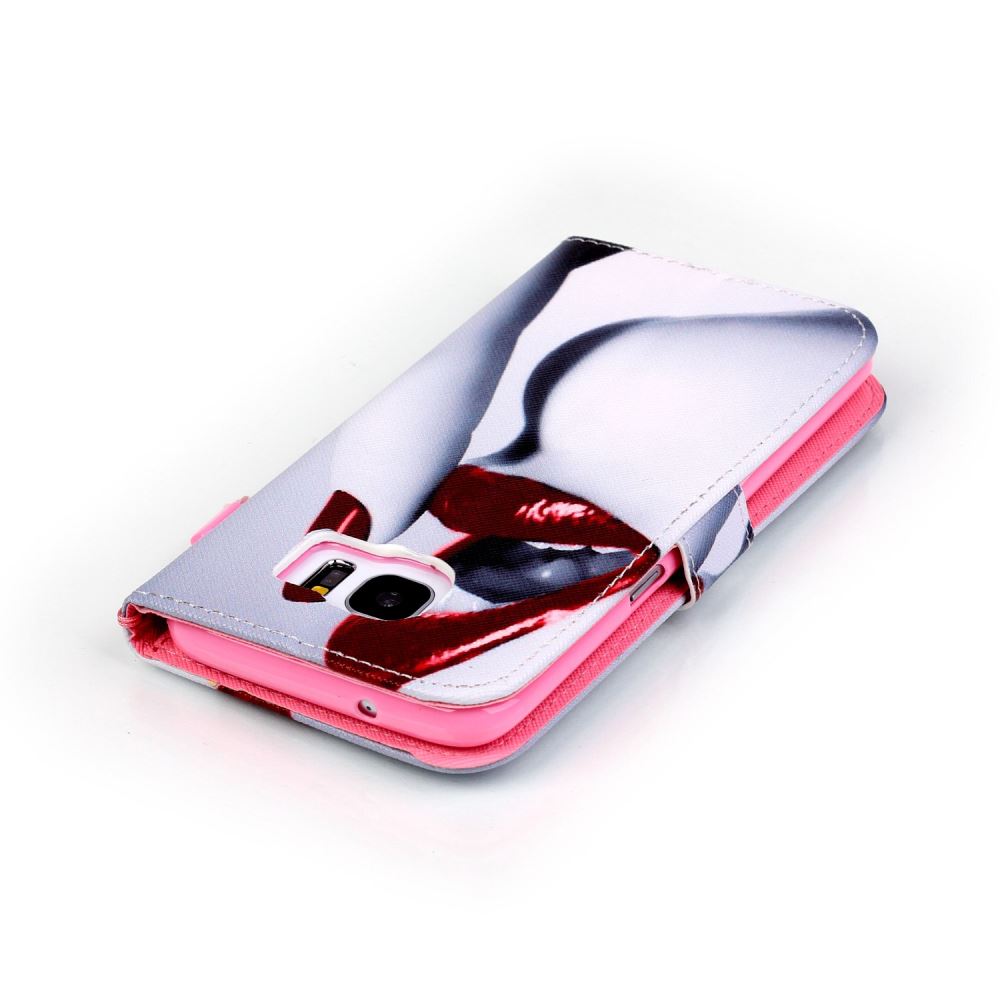 Galaxy S7 EDGE case wallet leather case printed