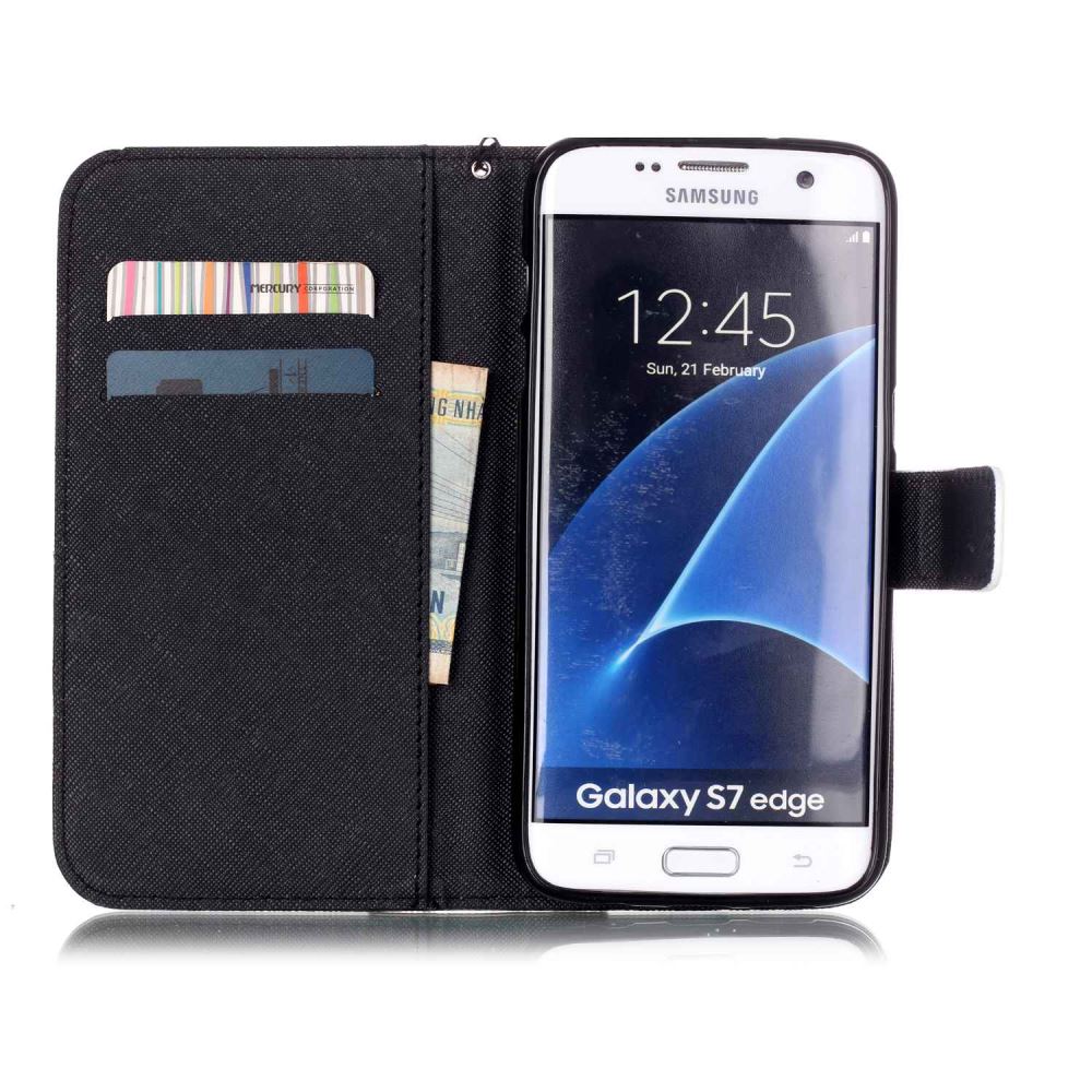 Galaxy S7 EDGE case wallet leather case printed Galaxy S7 EDGE case wallet leather case printed