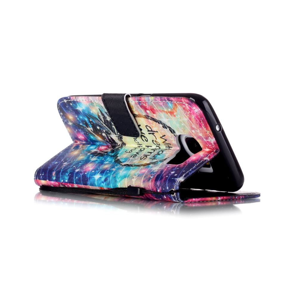 Galaxy S7 EDGE case wallet leather case printed