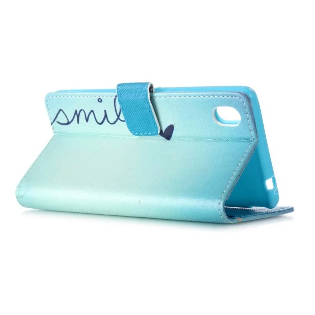 Sony M4 Aqua case wallet leather case printed