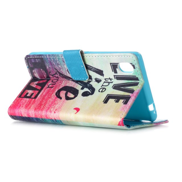Sony M4 Aqua case wallet leather case printed