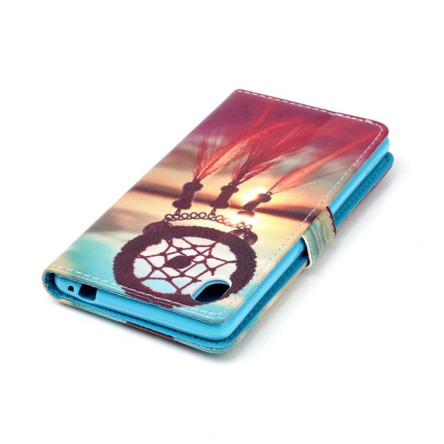 Sony M4 Aqua case wallet leather case printed