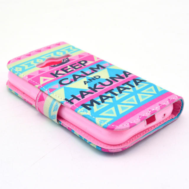 Galaxy ACE 4 NEO case wallet leather case printed