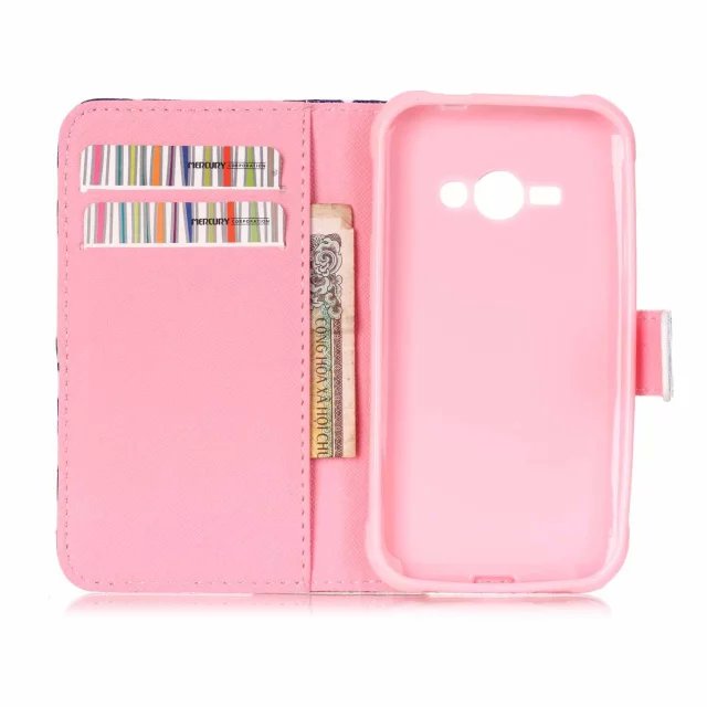 Galaxy ACE 4 NEO case wallet leather case printed