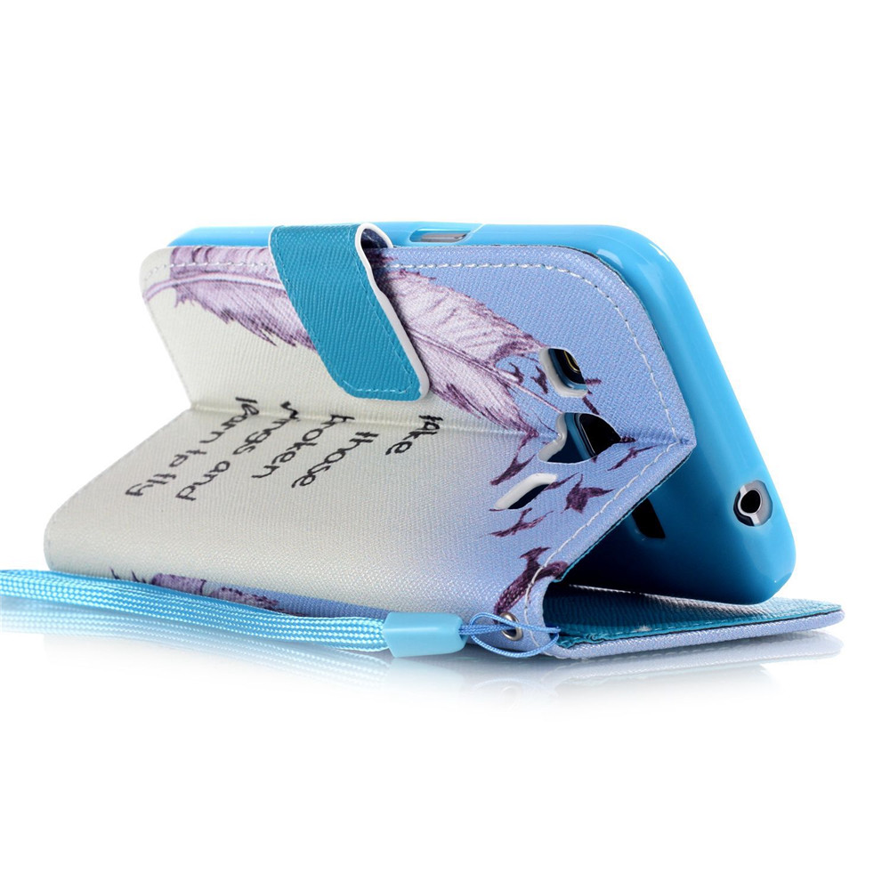 Galaxy Core Prime case wallet leather case printed
