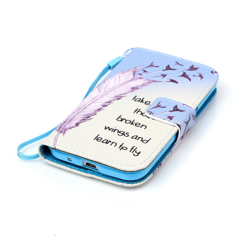 Galaxy Core Prime case wallet leather case printed