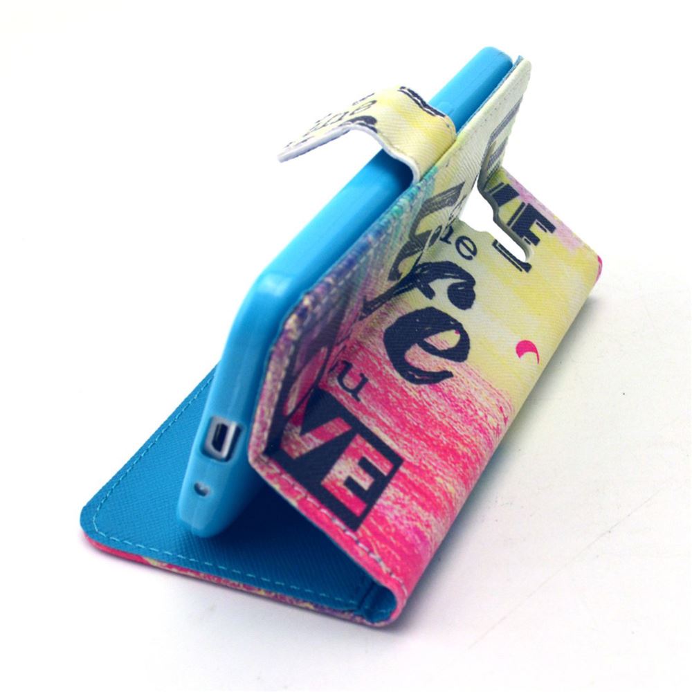Galaxy Core Prime case wallet leather case printed