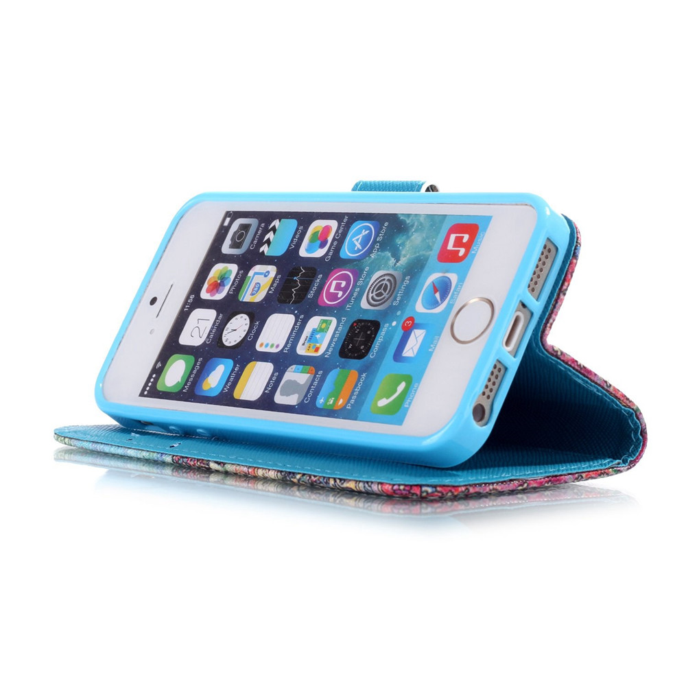 iPhone 5 5s SE case wallet leather case printed iPhone 5 5s SE case wallet leather case printed