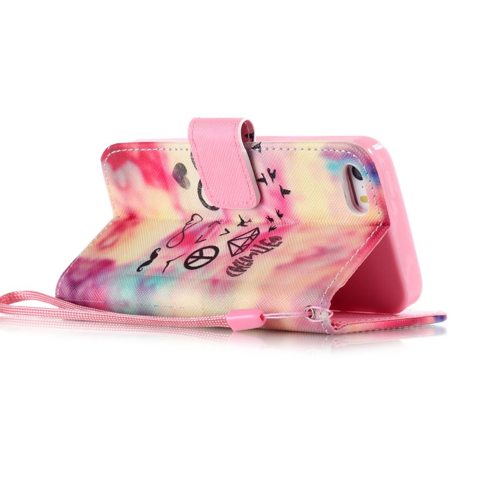 iPhone 5 5s SE case wallet leather case printed iPhone 5 5s SE case wallet leather case printed