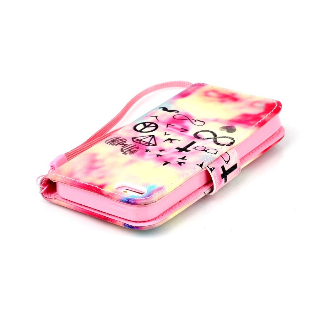 iPhone 5 5s SE case wallet leather case printed iPhone 5 5s SE case wallet leather case printed