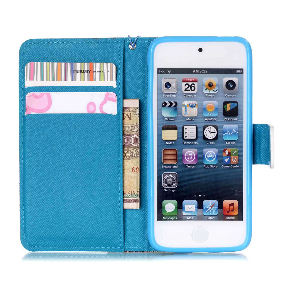 iPod Touch 5 6 case wallet leather case printed iPod Touch 5 6 case wallet leather case printed