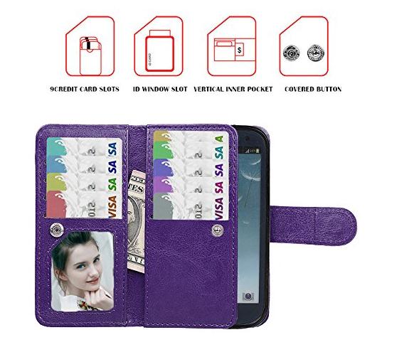 Galaxy S3 double wallet leather case detachable Galaxy S3 double wallet leather case detachable