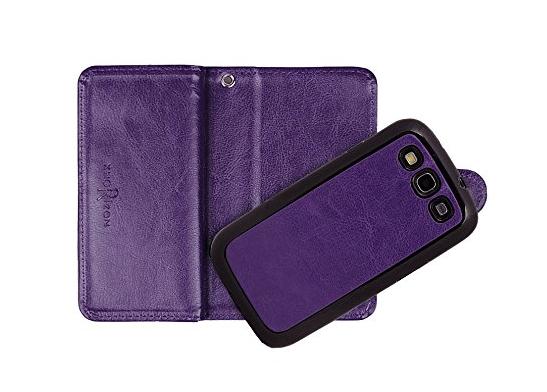 Galaxy S3 double wallet leather case detachable Galaxy S3 double wallet leather case detachable