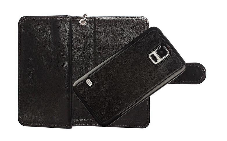 Galaxy S5 Mini detachable wallet leather case