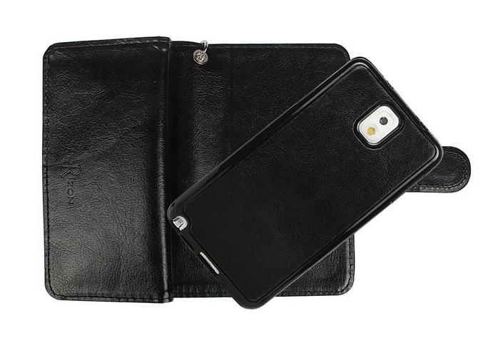 Galaxy NOTE 3 detachable wallet leather case