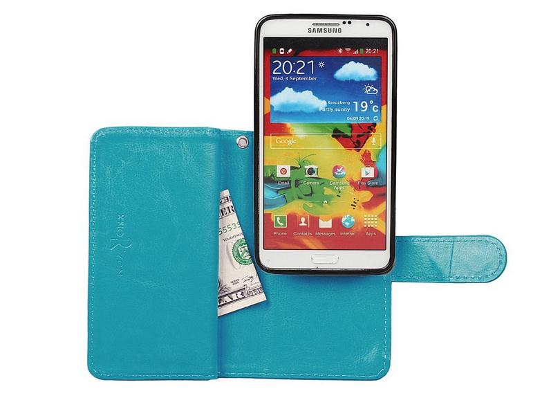 Galaxy NOTE 3 detachable wallet leather case