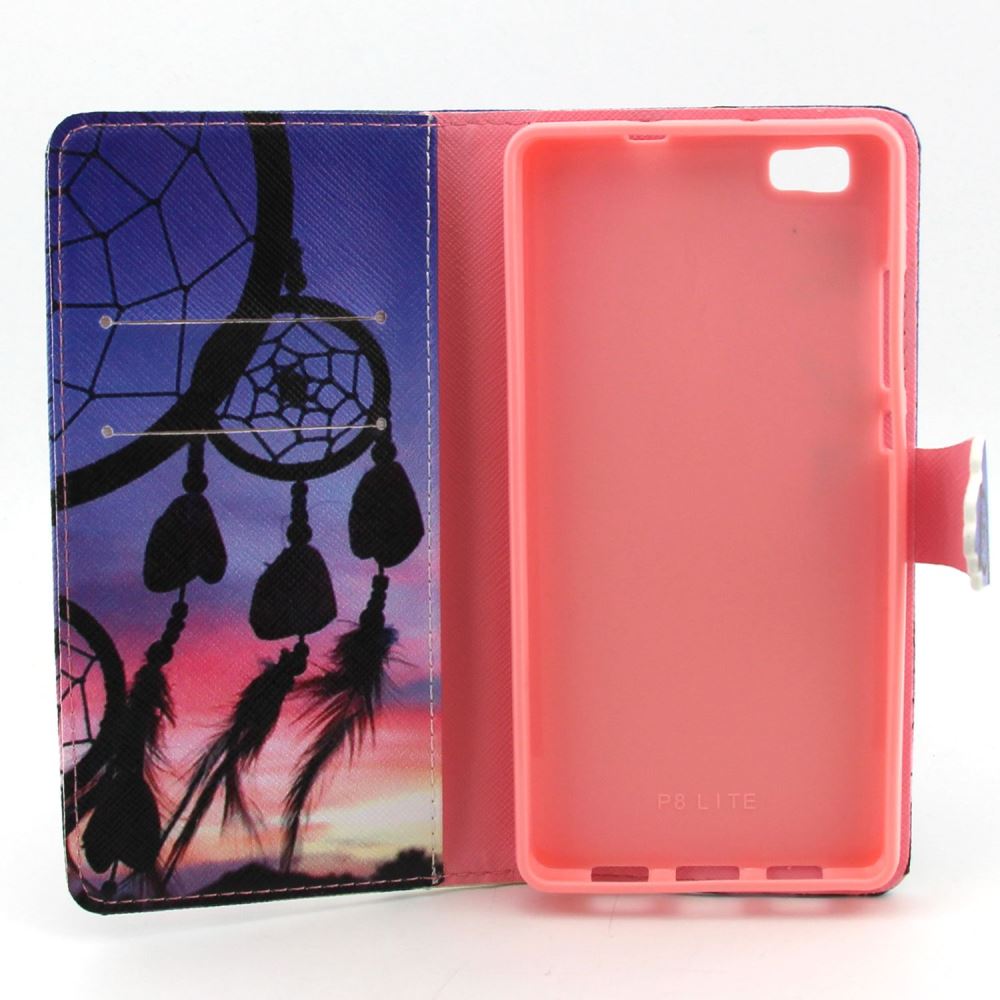 Huawei P8 LITE case wallet leather case printed