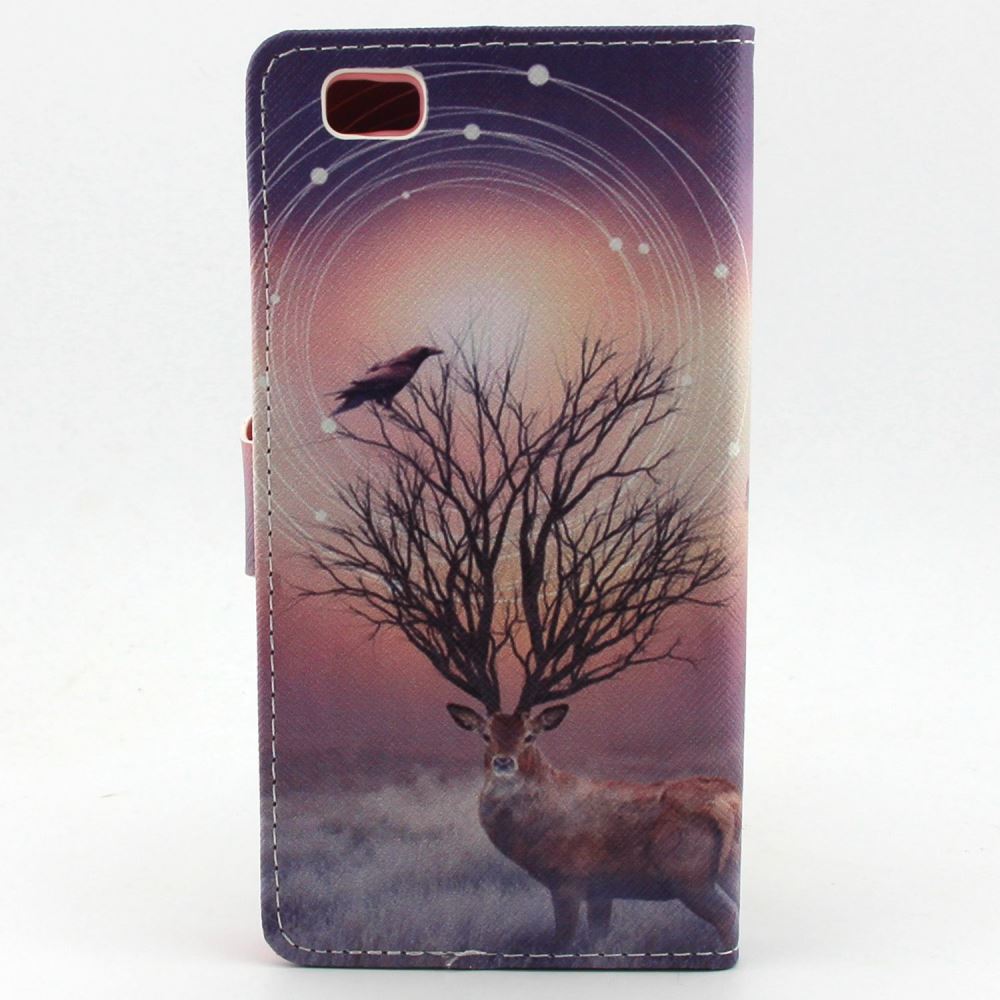 Huawei P8 LITE case wallet leather case printed