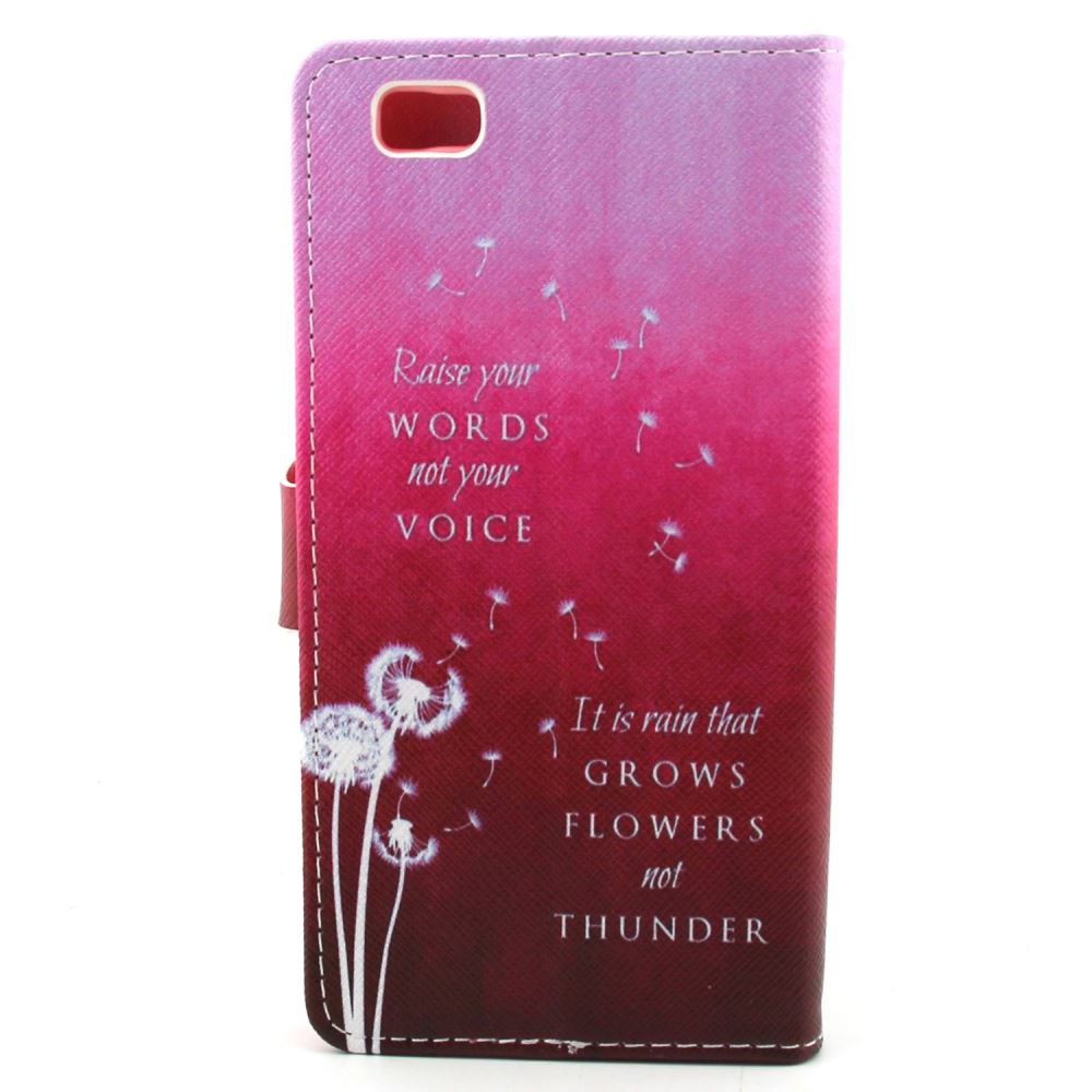 Huawei P8 LITE case wallet leather case printed