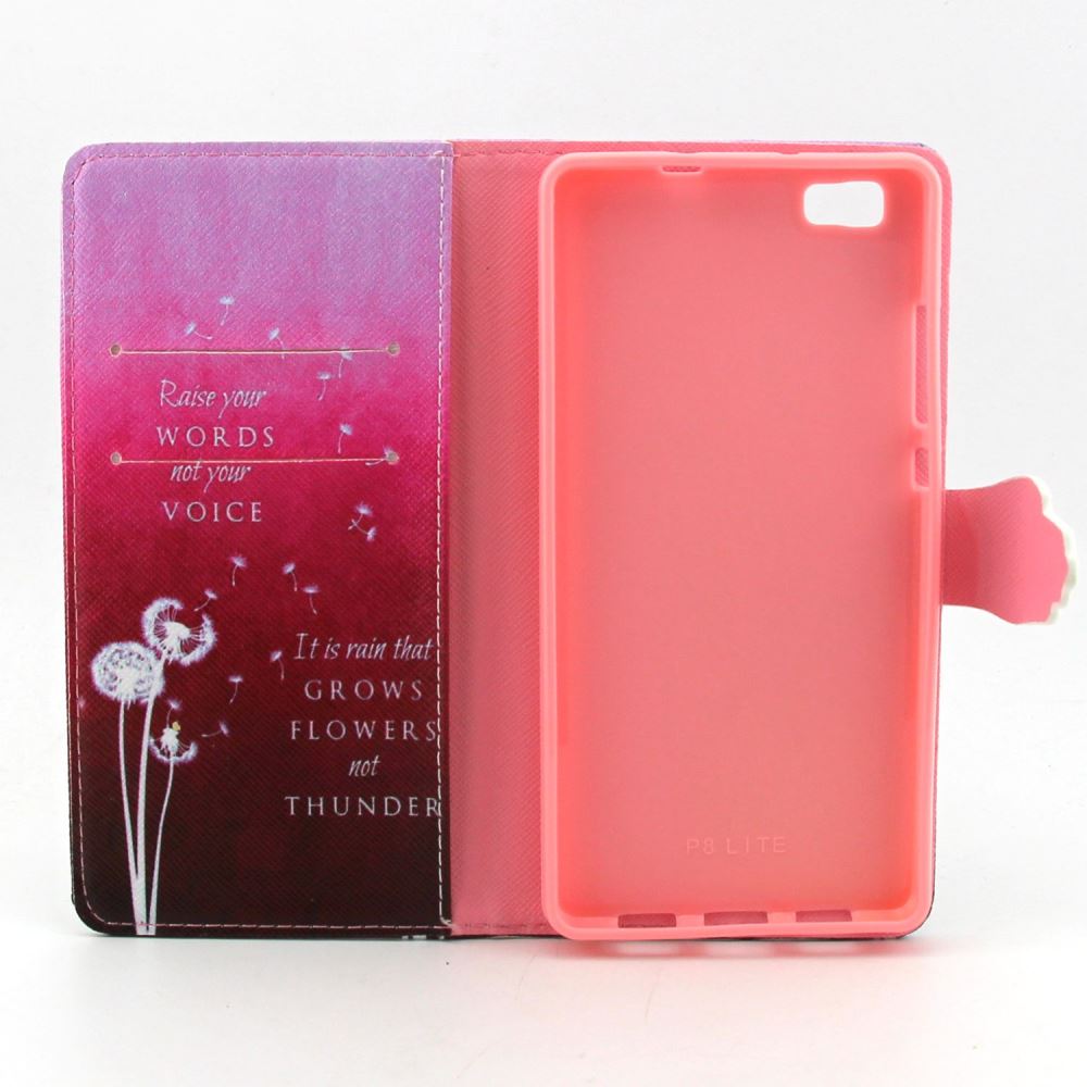 Huawei P8 LITE case wallet leather case printed
