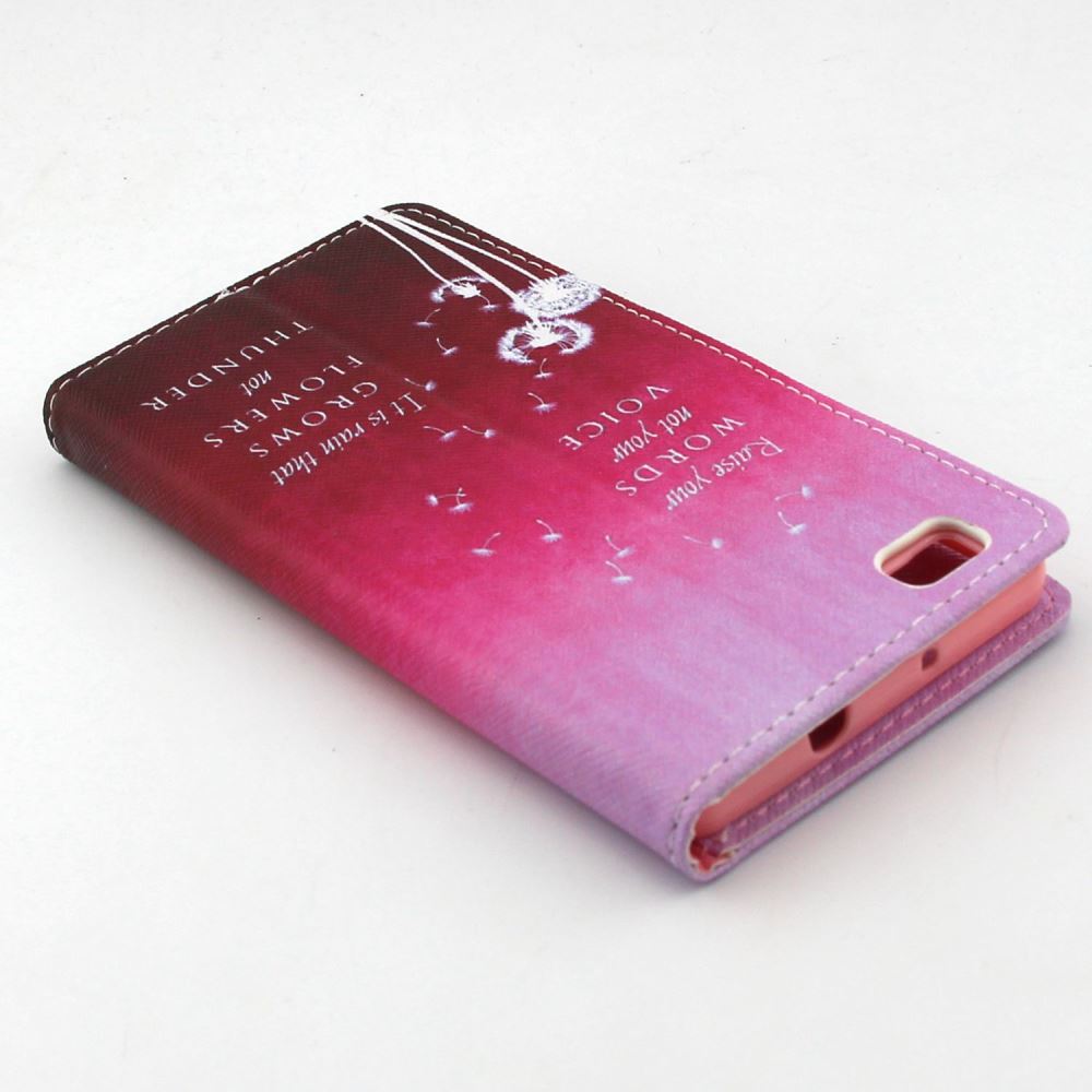Huawei P8 LITE case wallet leather case printed