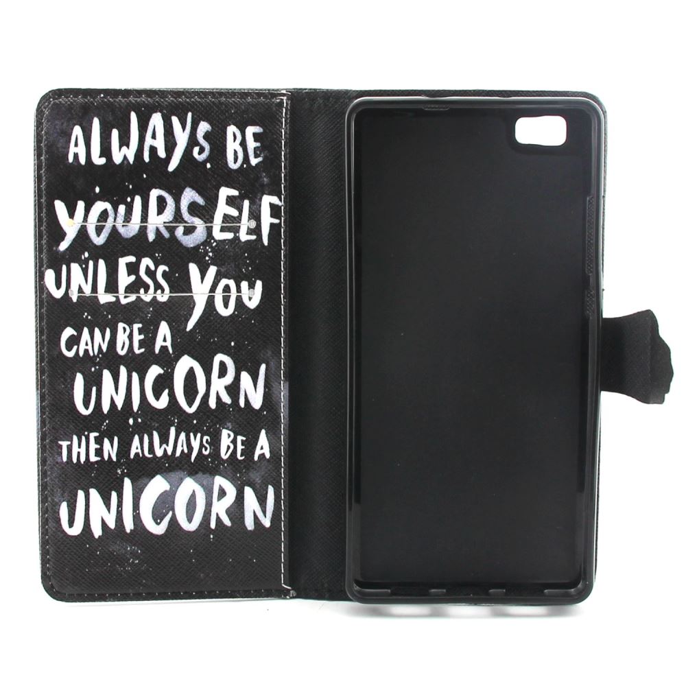 Huawe P8 LITE case wallet leather case printed