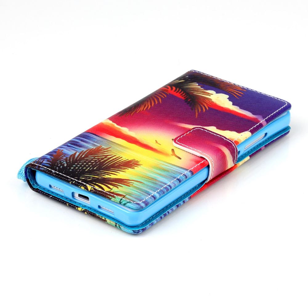 Huawei P8 LITE case wallet leather case printed