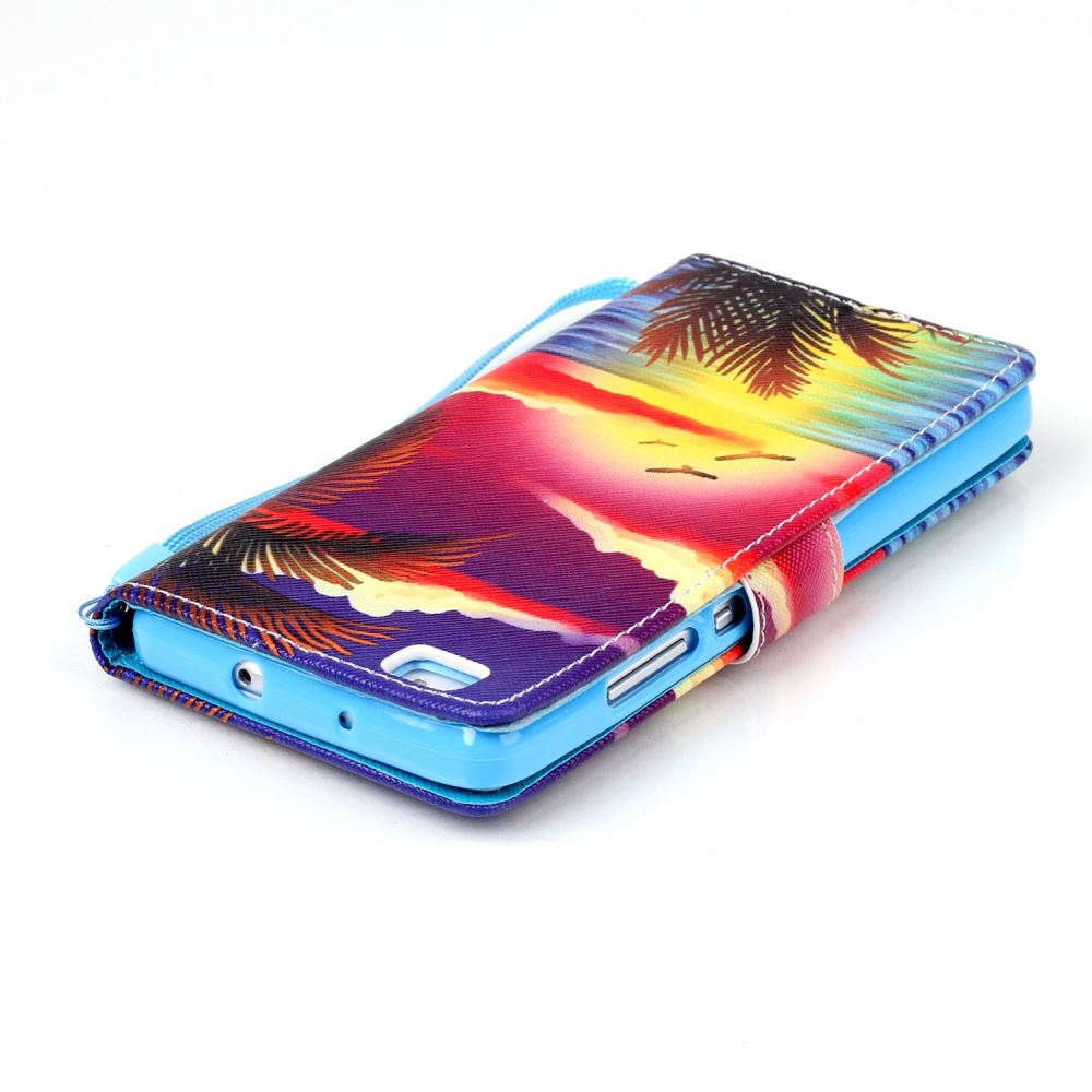 Huawei P8 LITE case wallet leather case printed