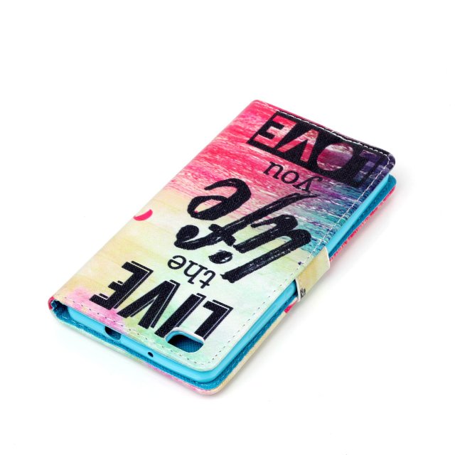 Huawei P8 LITE case wallet leather case printed