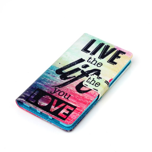 Huawei P8 LITE case wallet leather case printed